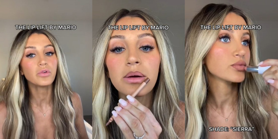 Why not make like TickToker @carsynnlovee and try the Lip Lift by Mario?