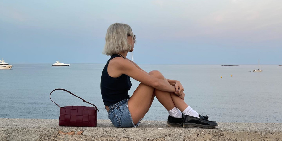 Influencer Emma Chamberlain is a fan of loafers.
