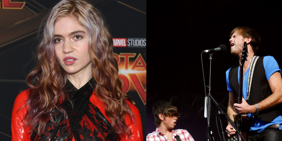 La chanteuse canadienne Grimes (G) et le groupe américain Kings of Leon (D) ont succombé à l'attrait des NFT, des jetons uniques qui assurent l'authenticité et la traçabilité d'une oeuvre numérique.