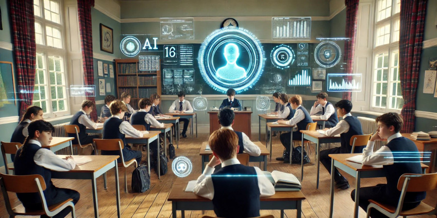 De jeunes anglais vont expérimenter un programme scolaire entièrement composé de cours générés par de l'intelligence artificielle.